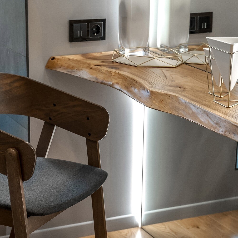 Выключатель Werkel двухклавишный встраиваемый черный матовый проходной с подсветкой (a051598)