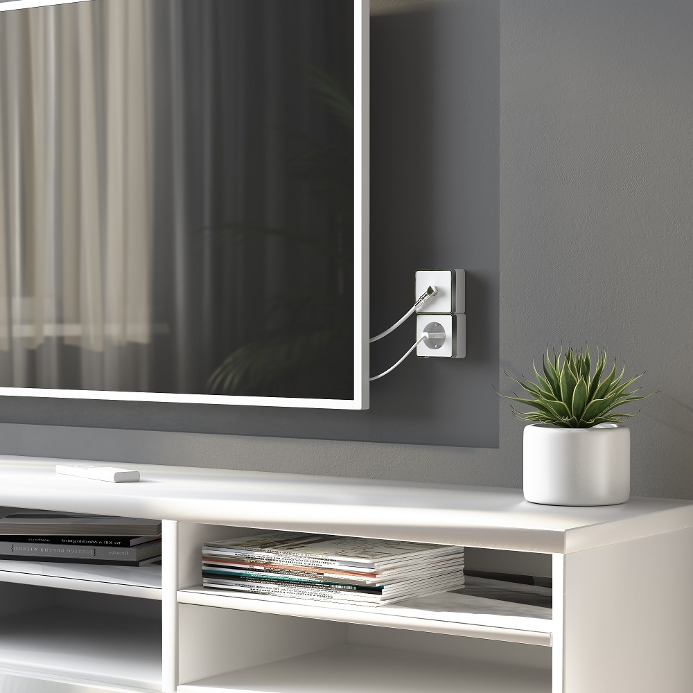 Розетка телевизионная Werkel Gallant накладная белая (a051572)