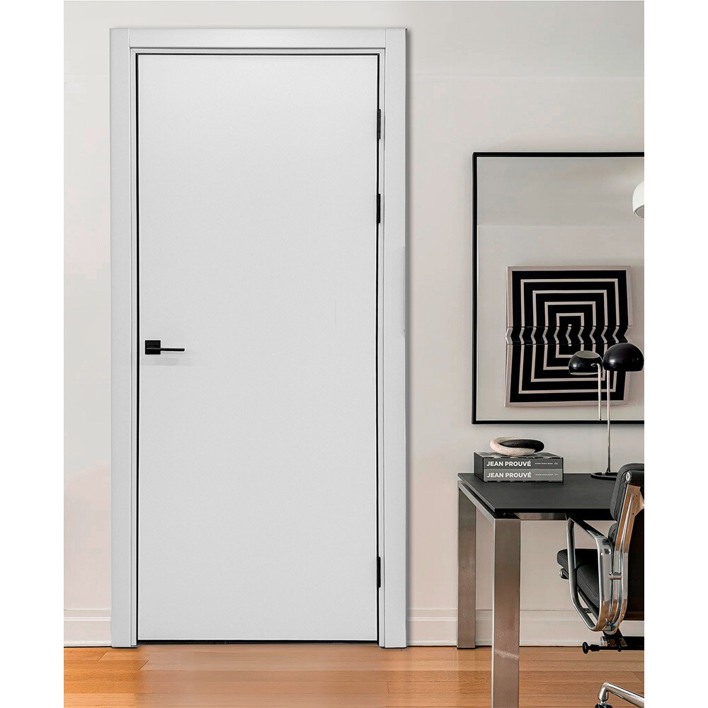 Блок дверной Kapelli Classic 900х2000 мм влагостойкий ПВХ серый 7047 глухой