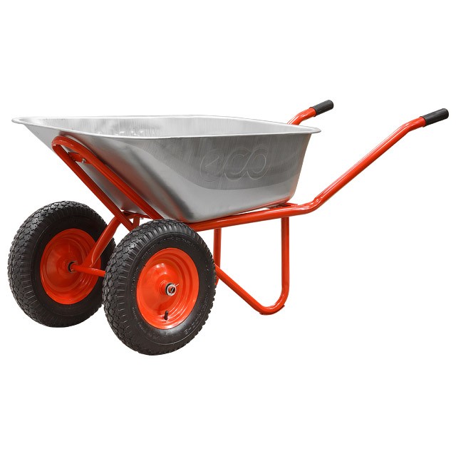 Тачка 130л садовая ECO WB351-2  350кг  2 пневмоколеса 4.0-8