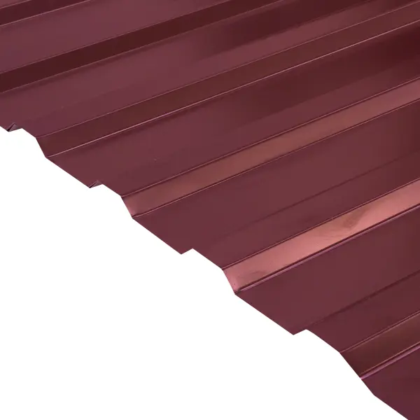Профнастил С20 0.45 мм 1150x2000 м RAL 3005 вишня