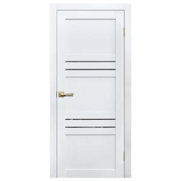 Дверь межкомнатная глухая Artens Флай 70x200 см Hardflex белый с замком и петлями