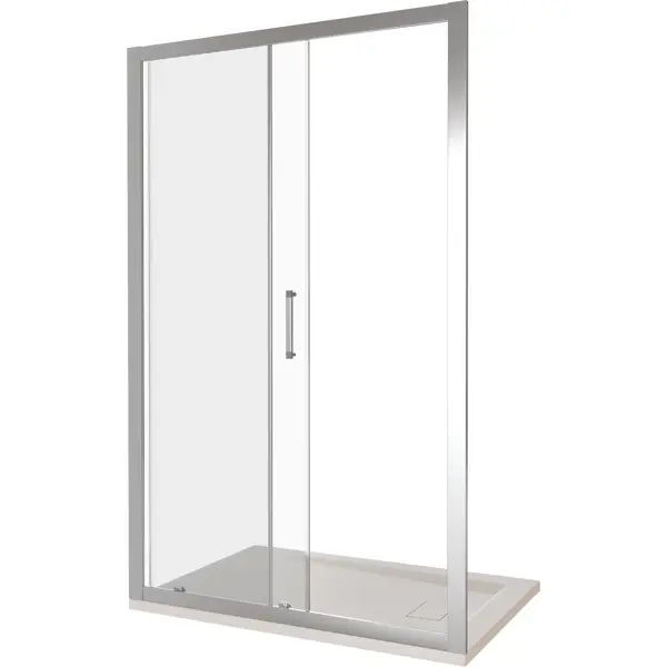 Душевая дверь в нишу Makiato WTW-120-C-WE, 185x120 см хромированный профиль прозрачное стекло раздвижная