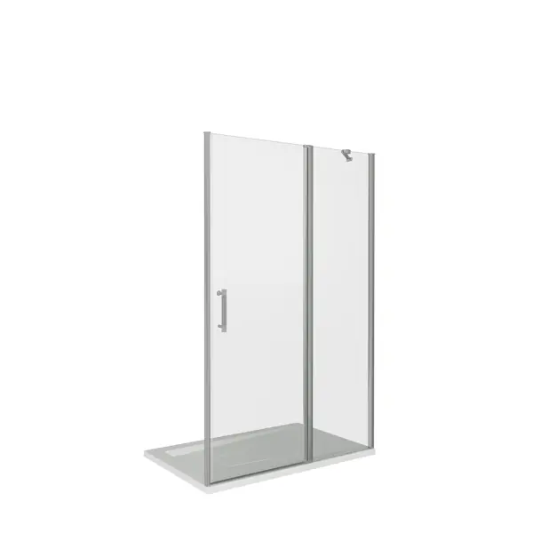 Душевая дверь в нишу Makiato WTW-OD-120-C-WE, 185x120 см хромированный профиль прозрачное стекло распашная