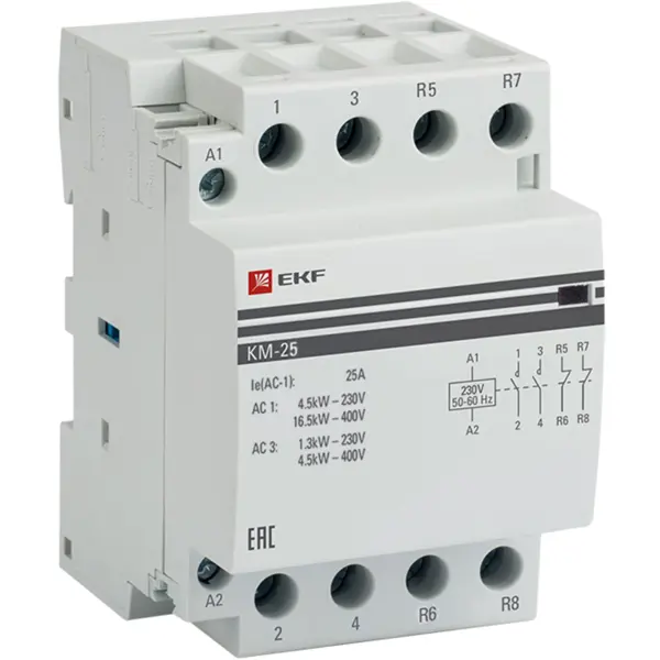 Контактор EKF КМ 2NC 25 А 230-400 В