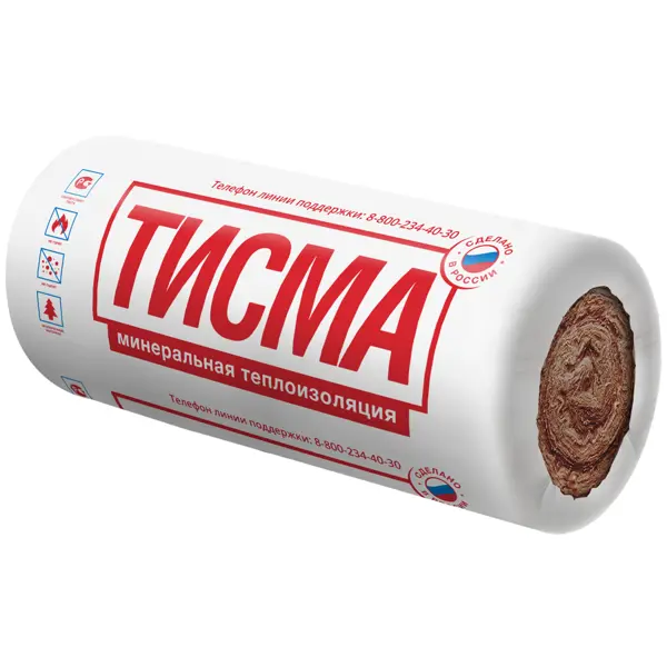 Утеплитель Тисма 50 мм 2 мата 1200x8300 мм 20 м²