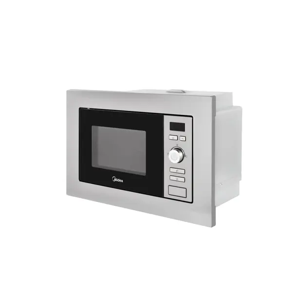Микроволновая печь Midea AG820BJU-SS встраиваемая 20 л 34.4x59.5x38.8 см механическое управление цвет нержавеющая сталь