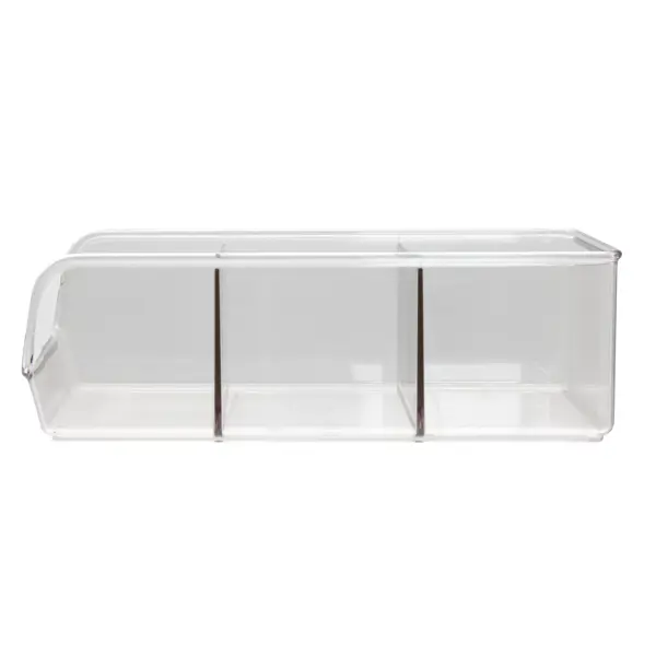 Органайзер 1 отсек Delinia LM 13.91x8.89x27.89 см пластик цвет прозрачный