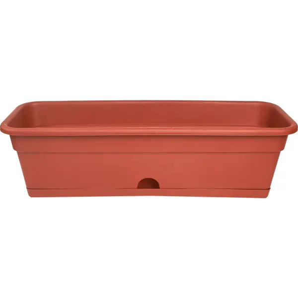 Ящик балконный 60x20x17 см v12 л пластик терракот