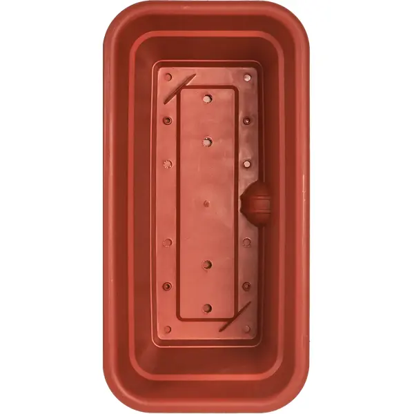 Ящик балконный 40x20x17 см v8 л пластик терракот
