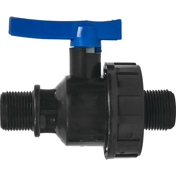 Кран ПНД Политэк 1"x3/4" наружная резьба