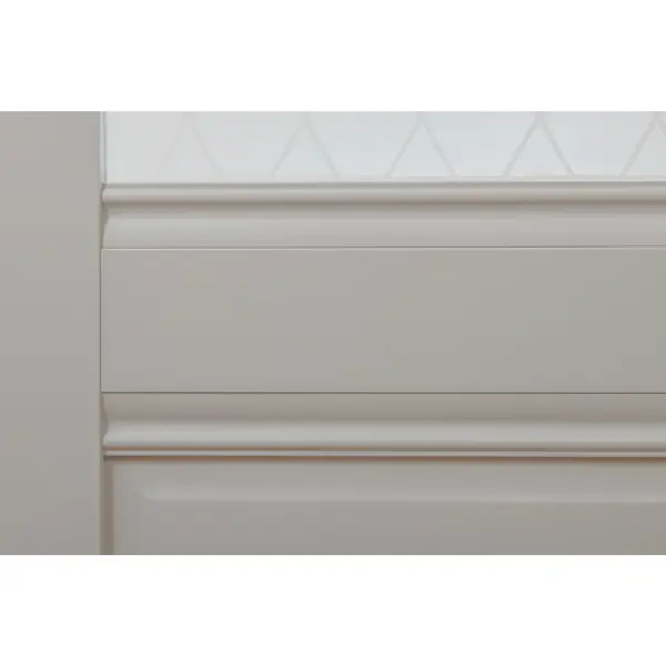 Дверь межкомнатная со стеклом Классико-43 60x200 см Hardflex серый с замком и петлями