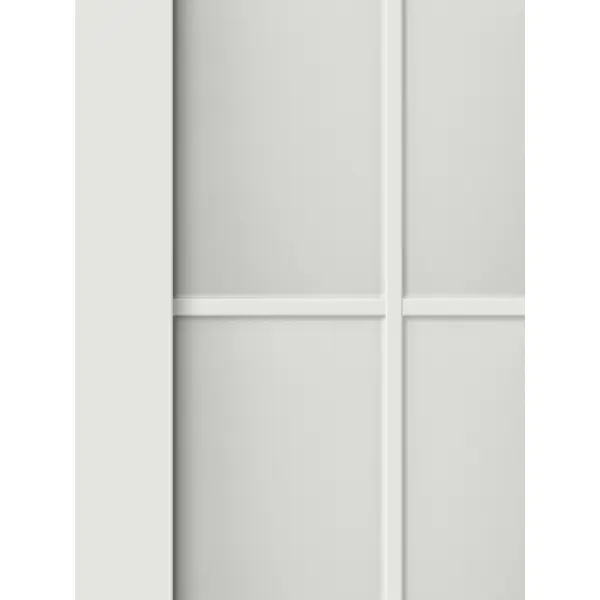 Дверь межкомнатная со стеклом Пьемонт 70x200 см Hardflex белый с замком и петлями