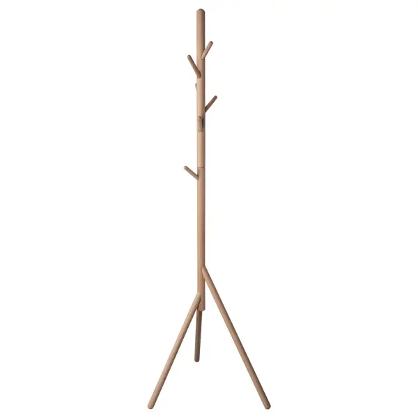 Вешалка напольная Spaceo Naturo Wood 48.5x170x56.9 см дерево цвет бежевый