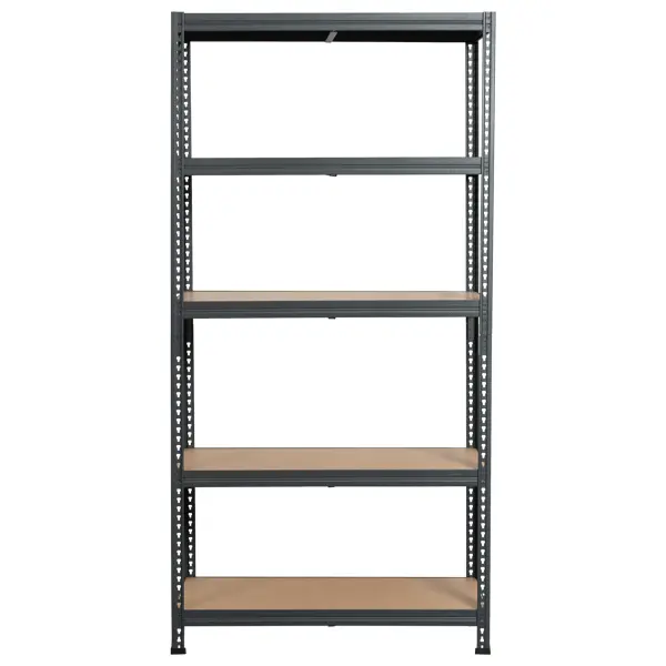 Стеллаж металл 5 полок 180x90x40 см черный нагрузка на полку 175 кг