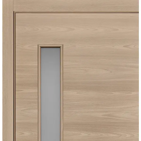 Дверь межкомнатная остекленная с замком в комплекте 90x200 см Hardflex цвет коричневый