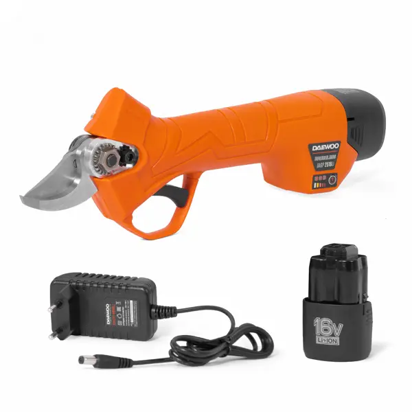 Секатор аккумуляторный Daewoo DAGP 2516Li SET 16 В 25 мм Li-Ion 1x2.5 Ач