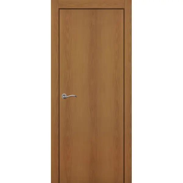 Дверь межкомнатная глухая 60x200 см финиш бумага цвет орех без замка, без петель