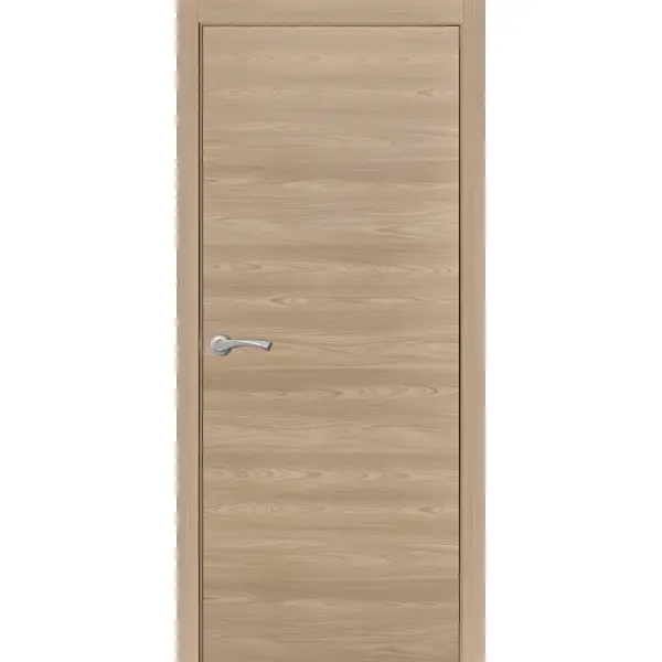 Дверь межкомнатная глухая с замком в комплекте 90x200 см Hardflex цвет коричневый