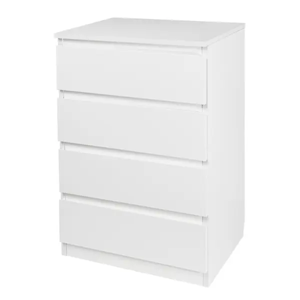 Комод 4 ящика 50x80x39.4 см ЛДСП цвет белый