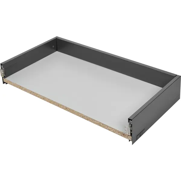 Ящик выдвижной Flowbox 60x10.4x30 см сталь/ЛДСП цвет антрацит