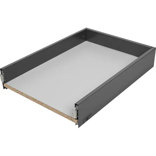 Ящик выдвижной Flowbox 40x10.4x50 см сталь/ЛДСП цвет антрацит
