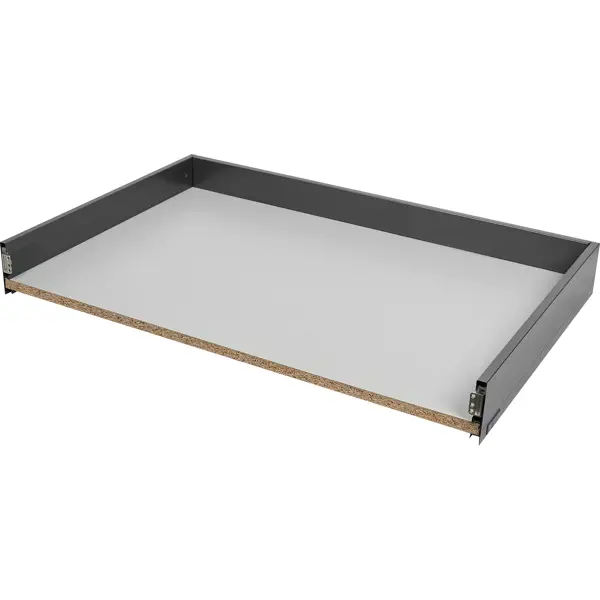 Ящик выдвижной Flowbox 80x10.4x50 см сталь/ЛДСП цвет антрацит