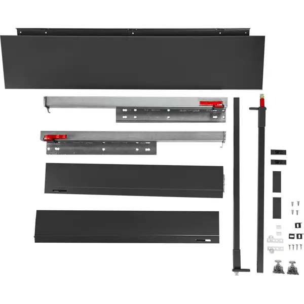 Ящик выдвижной Flowbox 36.8x18.92x50.44 см сталь/ЛДСП цвет антрацит