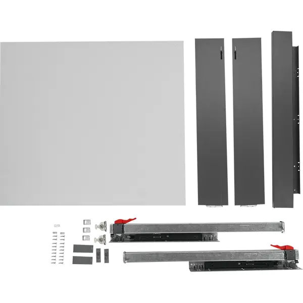 Ящик выдвижной Flowbox 40x10.4x30 см сталь/ЛДСП цвет антрацит