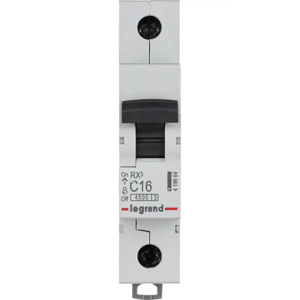 Автоматический выключатель Legrand RX3 1P C16 А 4.5 кА