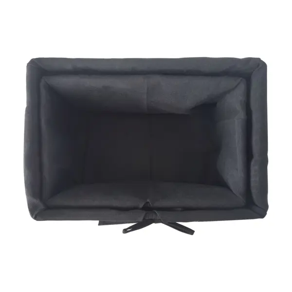 Корзина для хранения 34x15x24 см хлопок цвет черный 2 шт