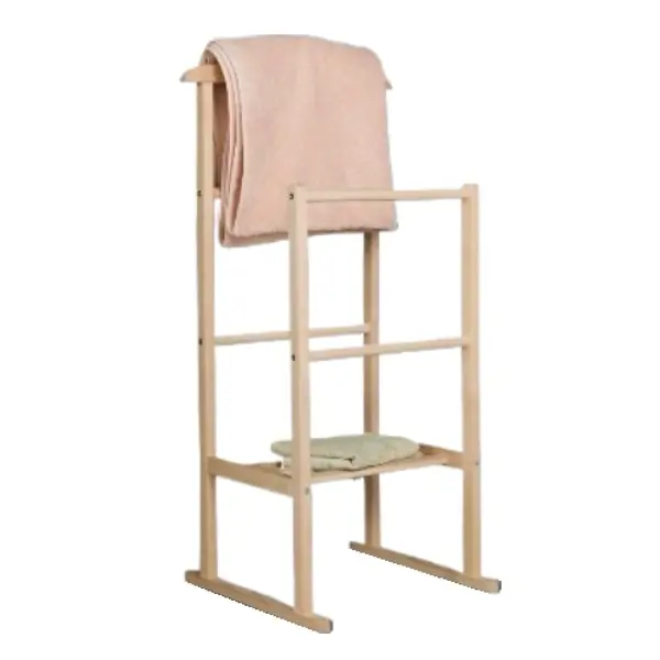 Вешалка костюмная 40x41x95 см дерево цвет бежевый
