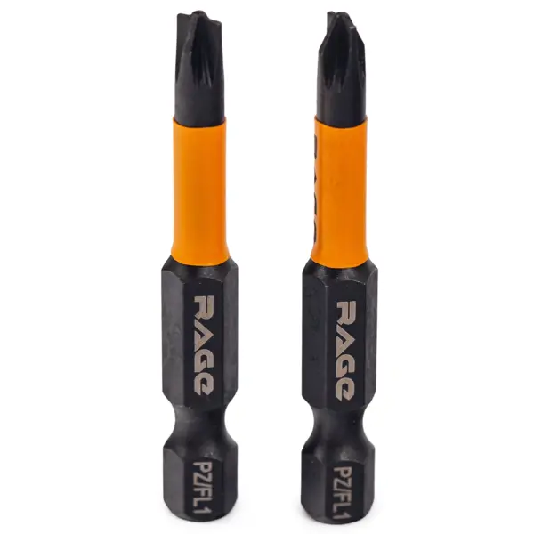 Бита магнитная Rage 554138 PZ/FL1 x50 мм, 2 шт.