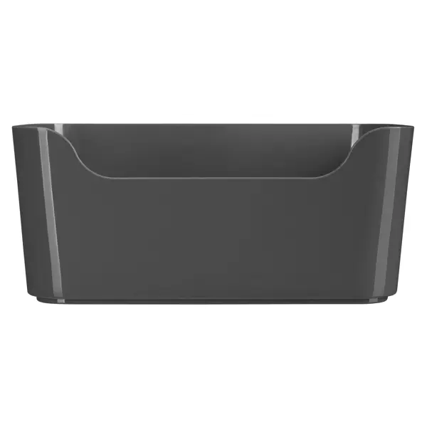 Корзина Scandi 27x10.5x19 см полипропилен цвет графит