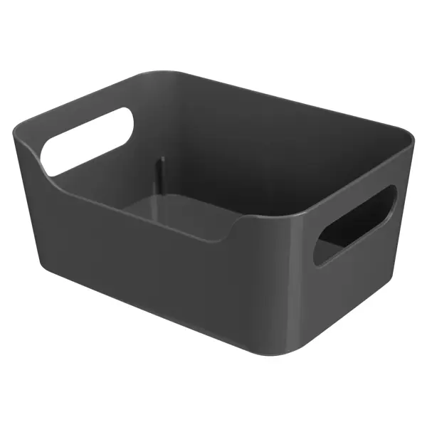 Корзина Scandi 27x10.5x19 см полипропилен цвет графит