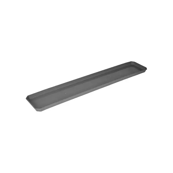 Поддон для балконного ящика Ingreen 80x13.8x2.4 см v2.5 л пластик вулканический серый