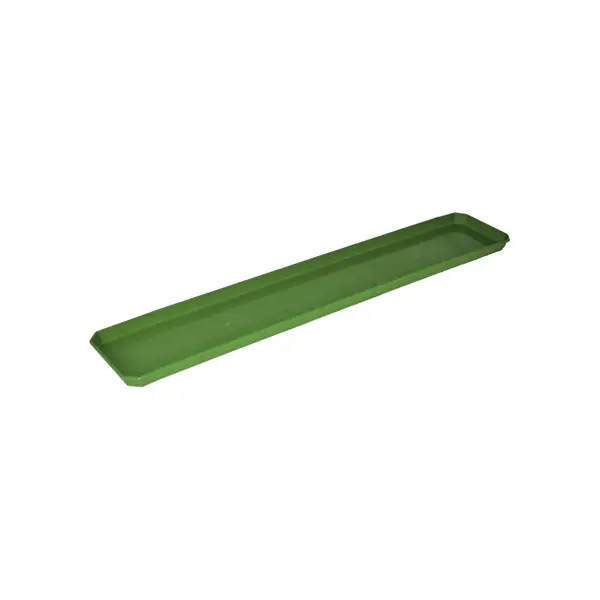 Поддон для балконного ящика Ingreen 80x13.8x2.4 см v2.5 л пластик оливковый