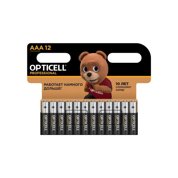 Батарейка Opticell Professional алкалиновая LR03 AAA 12 шт.