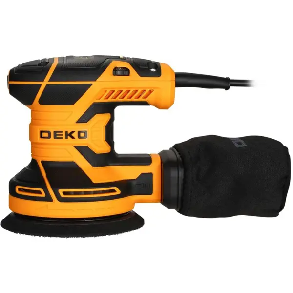 Эксцентриковая шлифмашина сетевая Deko DKG-125, 400 Вт, 125 мм