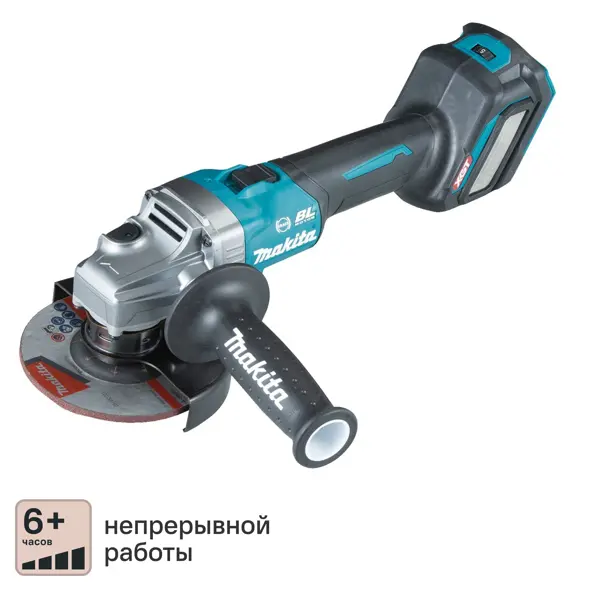 УШМ аккумуляторная бесщеточная Makita GA023GZ, 40 В Li-Ion без АКБ и ЗУ, 125 мм