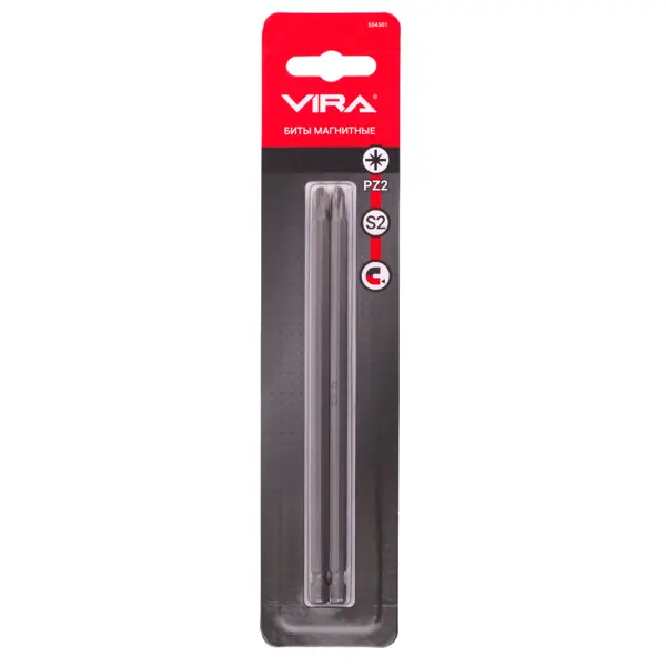 Бита магнитная Vira 554501 PZ2x50 мм, 2 шт.