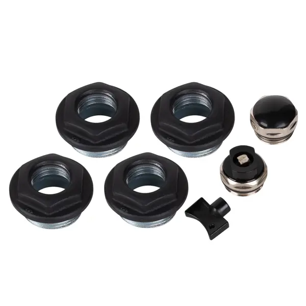 Монтажный комплект для радиаторов Royal Thermo 1"x1/2" сталь черный