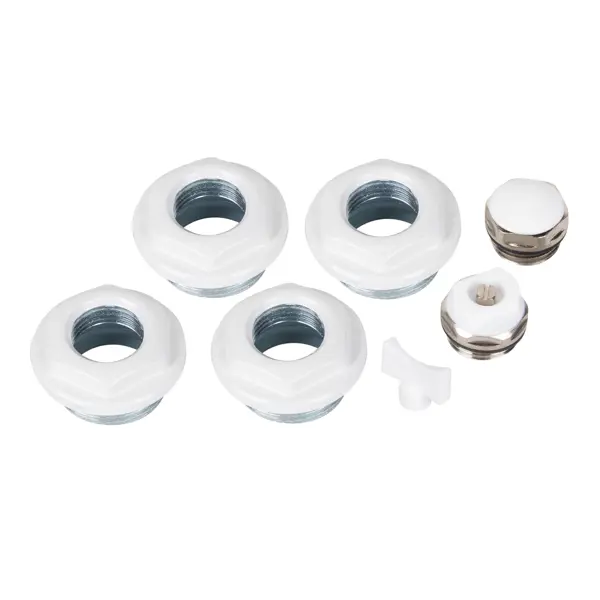 Монтажный комплект для радиатора Royal Thermo 1"x1/2" сталь белый 7 шт.