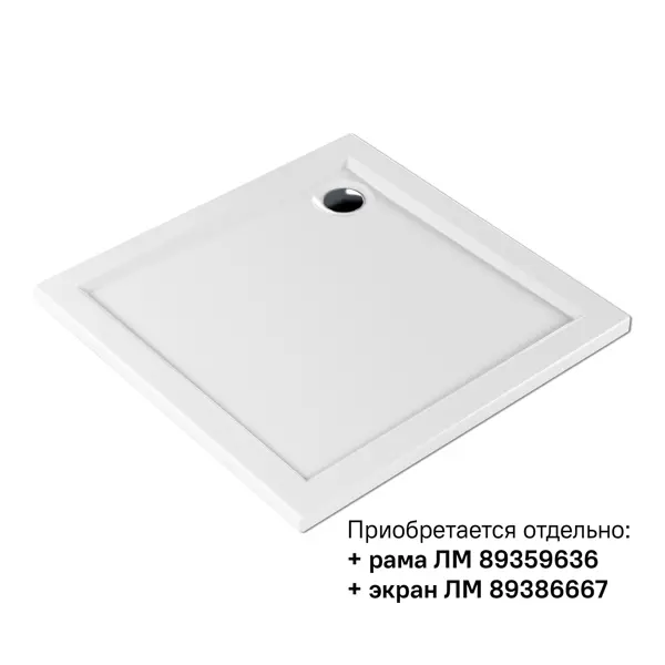 Душевой поддон Metakam Apart квадратный акриловый 80x80 см