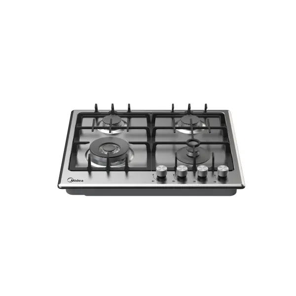 Газовая варочная панель Midea MG643TX 60 см 4 конфорки цвет нержавеющая сталь