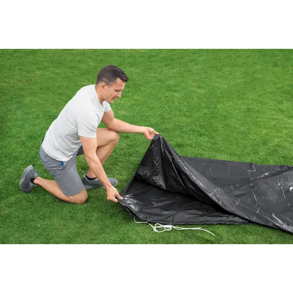 Тент для бассейна Bestway ПВХ 305x305 см цвет черный