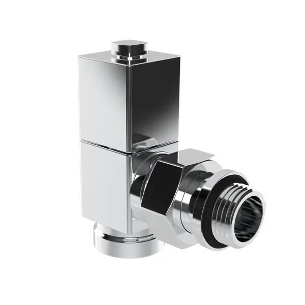 Комплект регулирующих вентилей для радиатора угловой Royal Thermo Cube 1/2" латунь