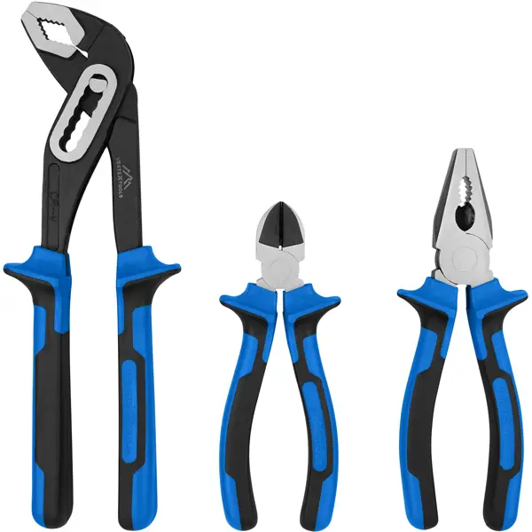 Набор шарнирно-губцевого инструмента Vertextools 4204-160, 3 предмета