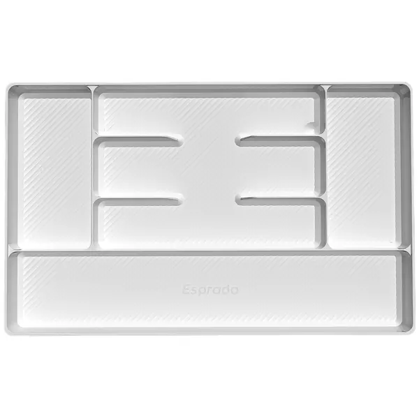 Лоток для столовых приборов 6 отсеков Esprado Comfort 49x5x30 см полипропилен цвет белый
