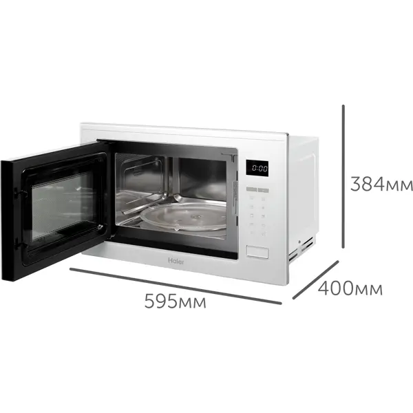 Микроволновая печь Haier HMX-BTG259W встраиваемая 25 л 60x40x38 см сенсорное управление цвет цвет белый
